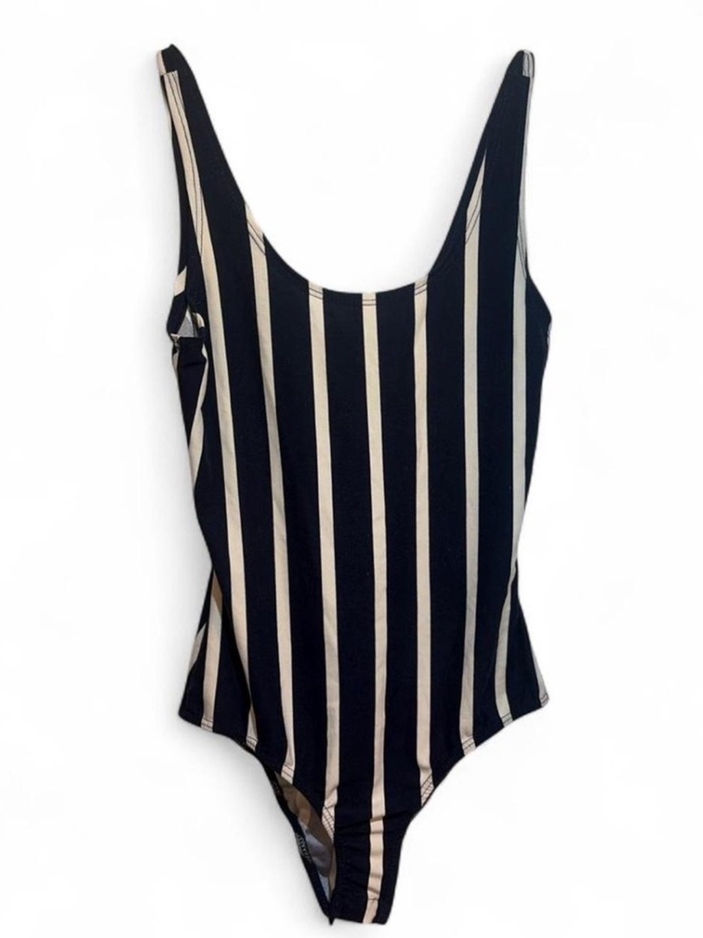Charlotte Russe Navy/White Bodysuit - Size XS